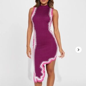 Fashion Nova- Olivia Sweater mini dress Size M